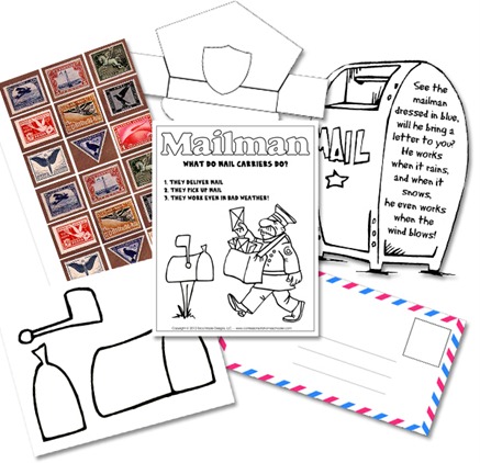 Kindergarten Mail Carrier Unit - Confessions of a Homeschooler