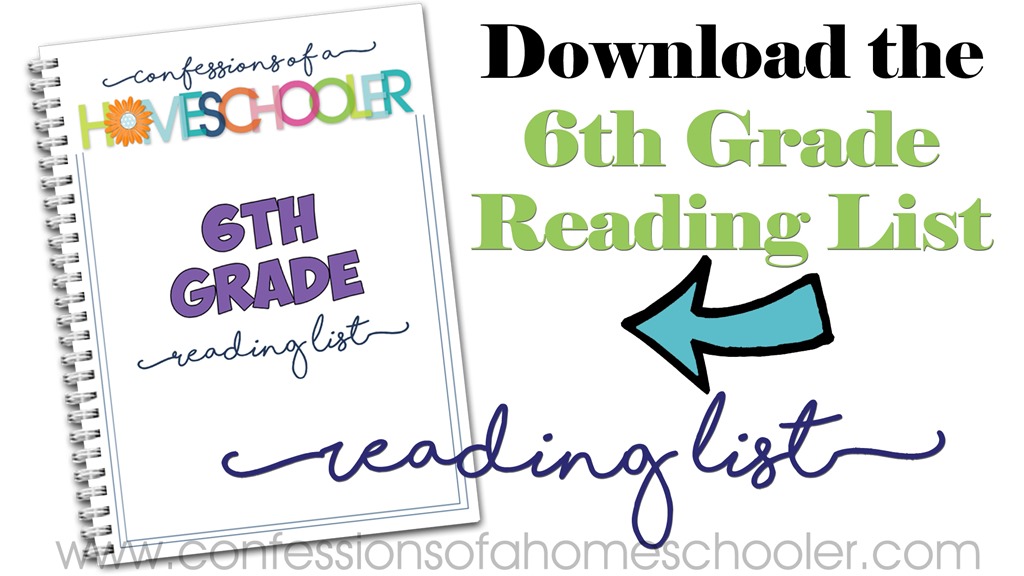 6th Grade Reading List Confessions Of A Homeschooler