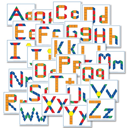FREE Alphabet Pattern Block Printables - Confessions of a Homeschooler
