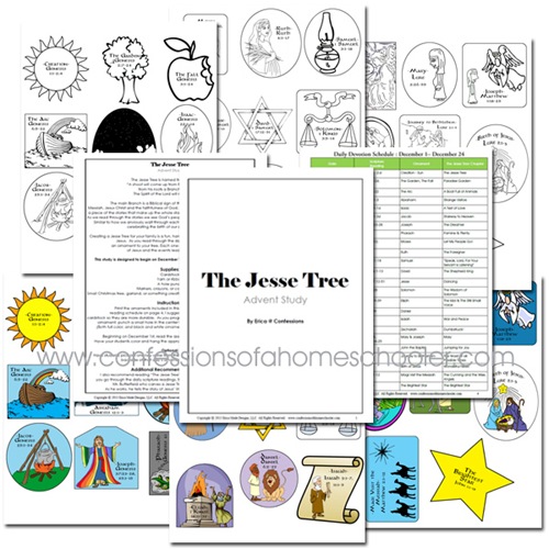 The Jesse Tree Free Printable - Confessions of a Homeschooler