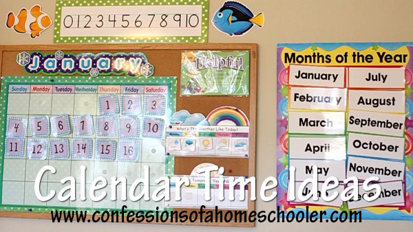 Calendar Bulletin Board Setup Use Confessions of a Homeschooler
