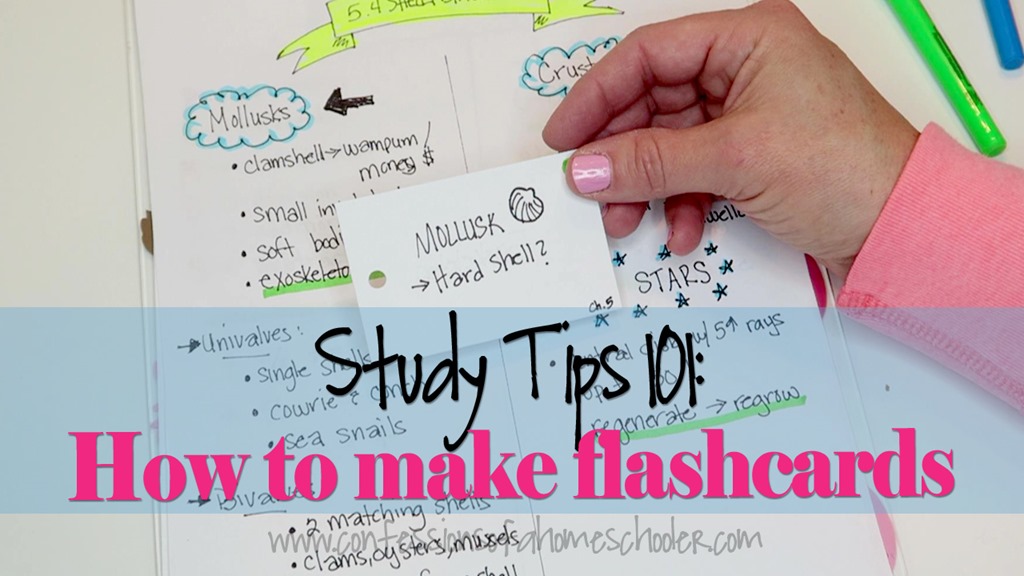 how to make flash cards for studying