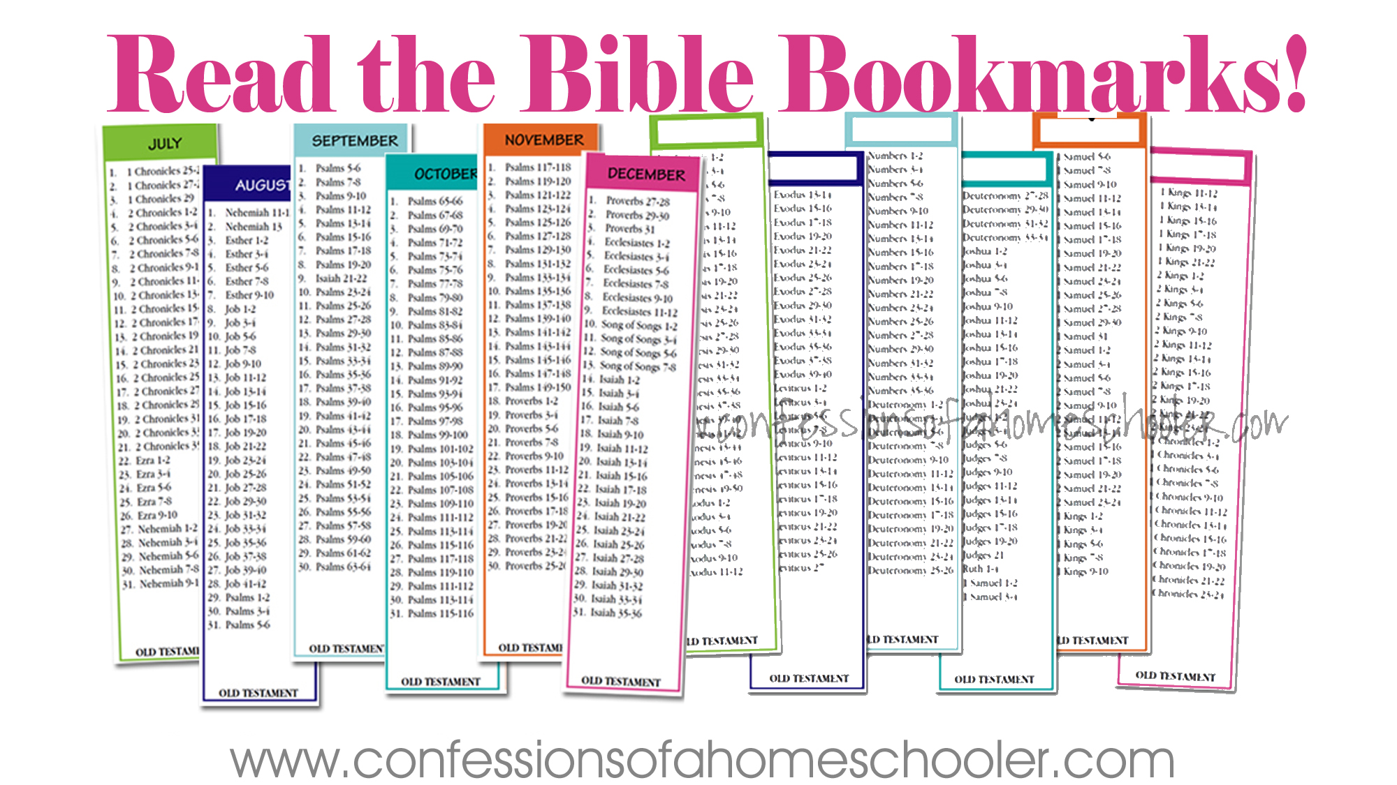 12 month bible in a year reading plan printable