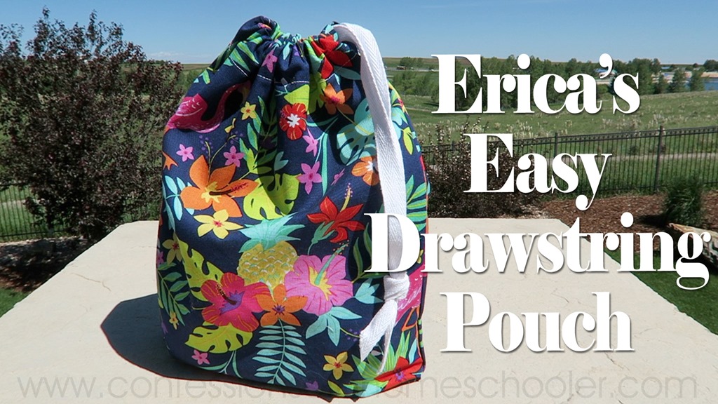 How To Sew A Drawstring Backpack - Easy Tutorial With Pictures