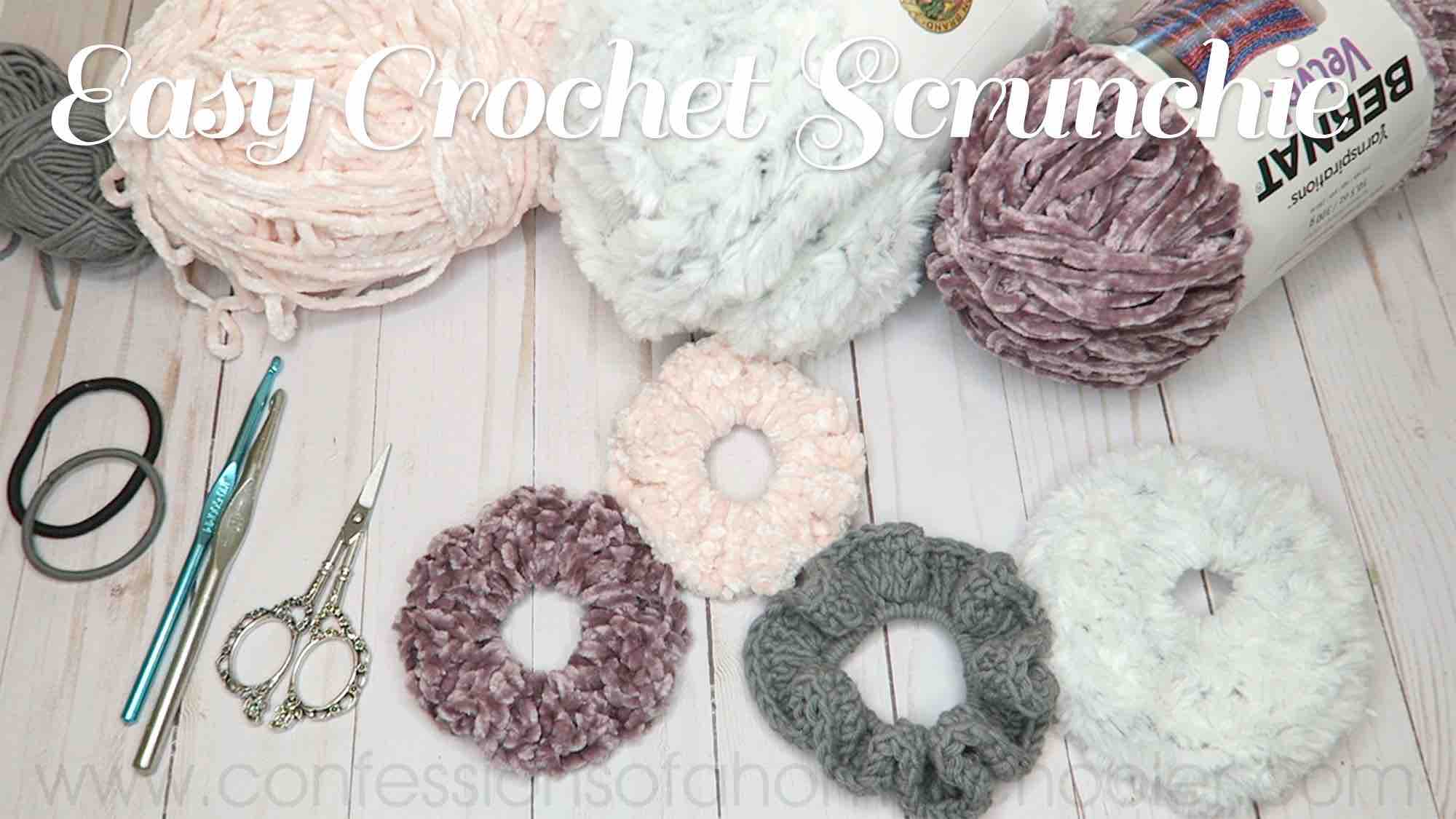 Shylercrochets - scrunchie front tie crochet top tutorial is up on