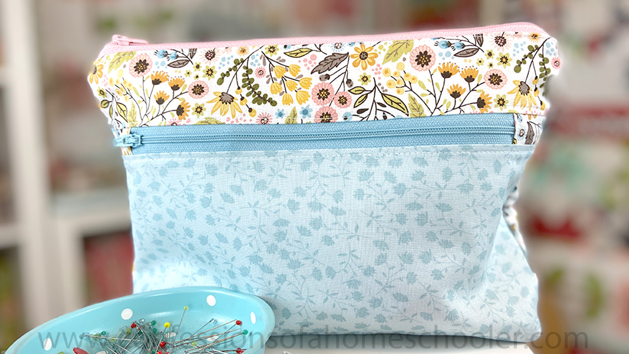 Tutorial: Double zipper pouch – Sewing