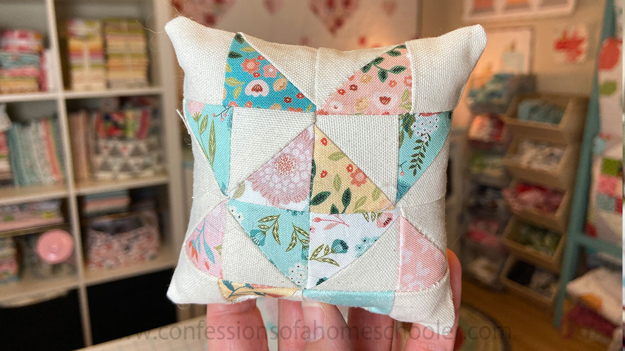 Easy Quilty Pin Cushion Tutorial! - Confessions of a Homeschooler