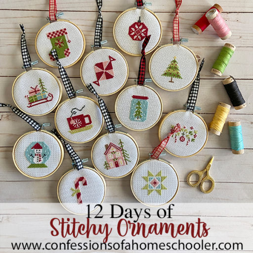 12 Days of Stitchy Ornaments - Confessions of a Homeschooler