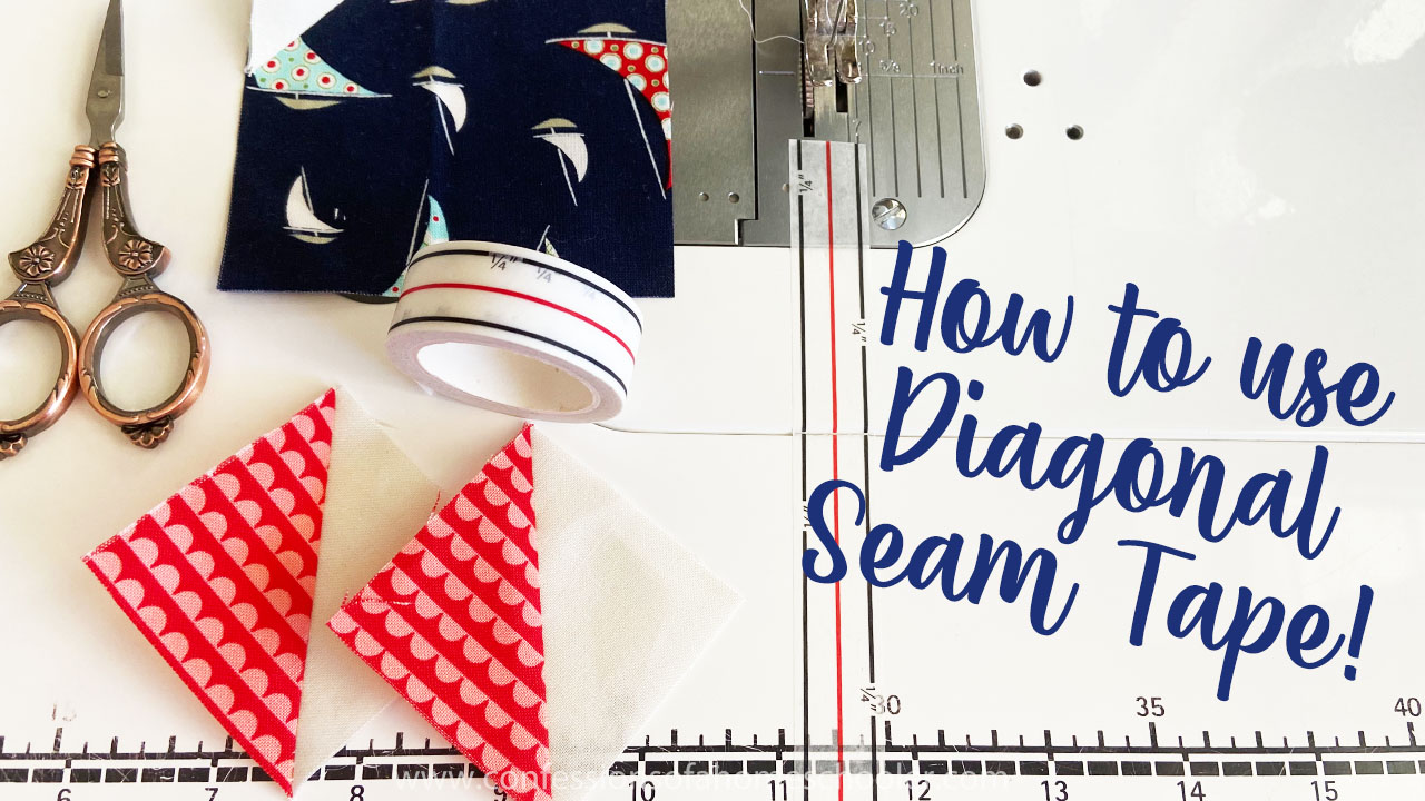 Diagonal Seam Tape - Time Saving Sewing - Treeline Quilting