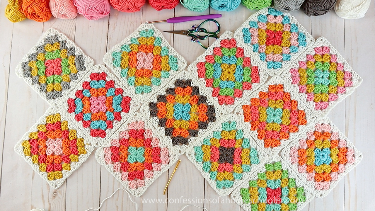 Crochet the Poppy Granny Square Bag with Cardigang