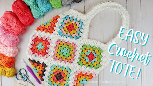 Crochet Granny Square Tote Bag / How To Join Crochet - Confessions Of A ...