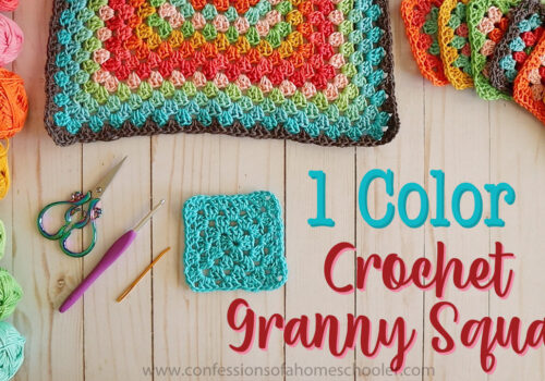 How to Crochet a Granny Square (Beginner Crochet Tutorial) - Confessions of  a Homeschooler