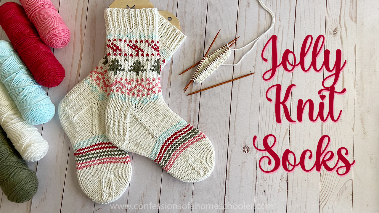 Erica's Jolly Socks Knit Pattern! - Confessions of a Homeschooler