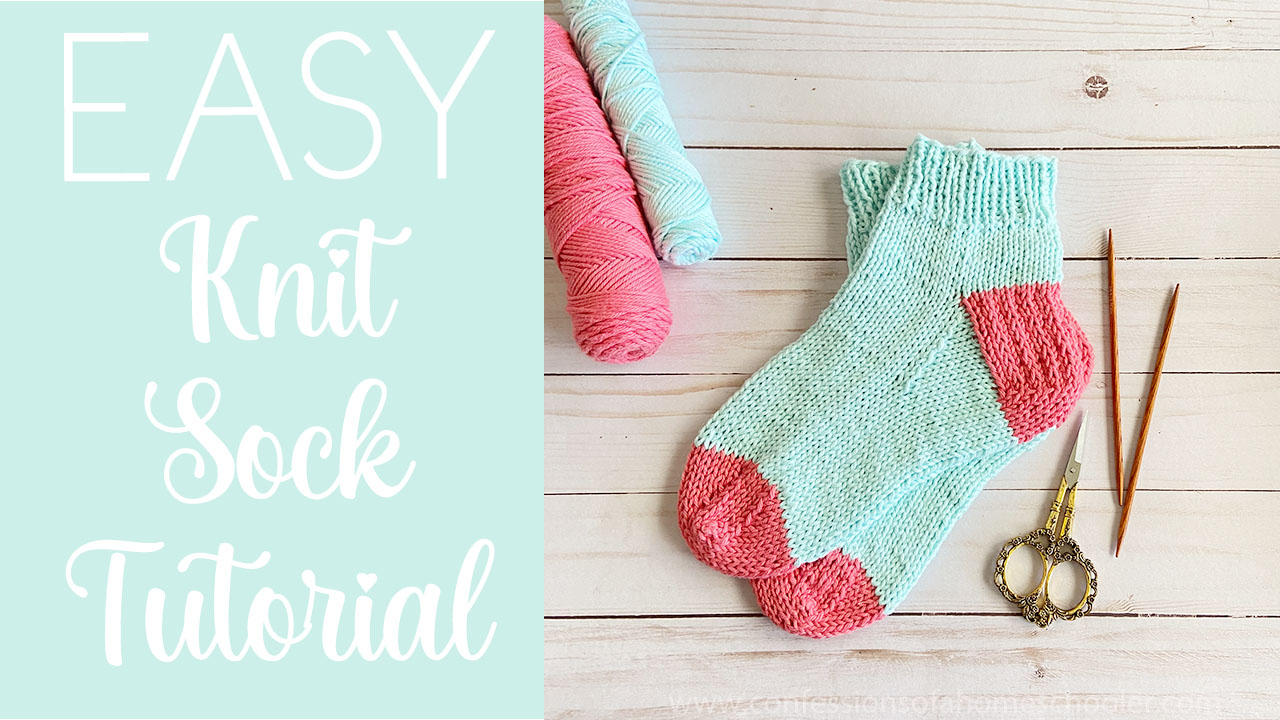 Erica's Easy Knit Sock Tutorial (Beginner Friendly!) - Confessions