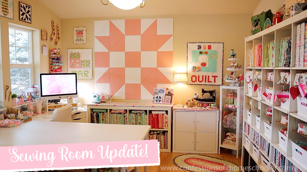 Sewing Room Update and Felt Right Design Wall! - Confessions of a