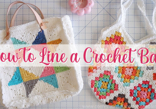 Handmade Crochet Bag - Blue & Brown 3114