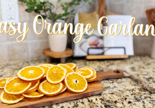 DIY Dried Orange Garland