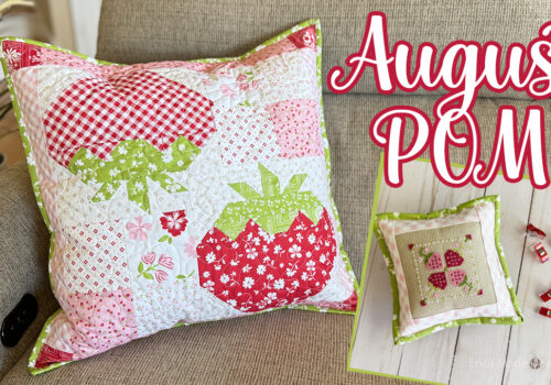 August Pillow of the Month and Stickers!