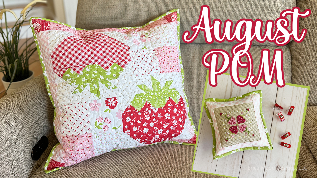 August Pillow of the Month and Stickers!