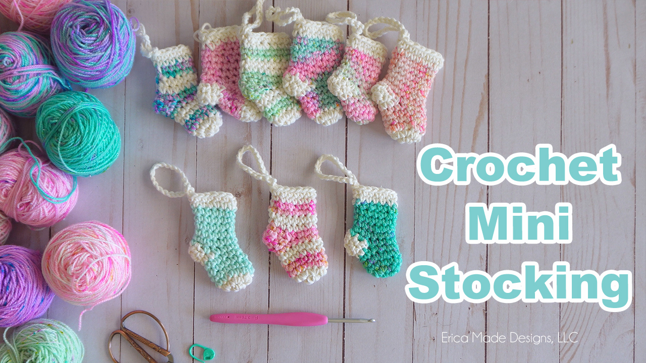 Crochet Mini Stocking Ornaments