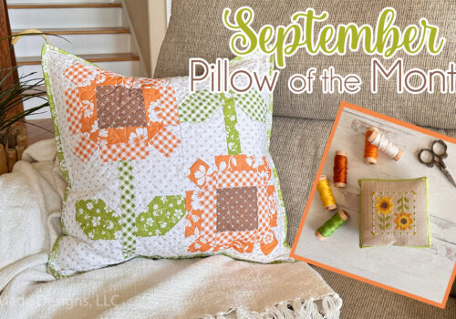 September Pillow of the Month and Stickers!