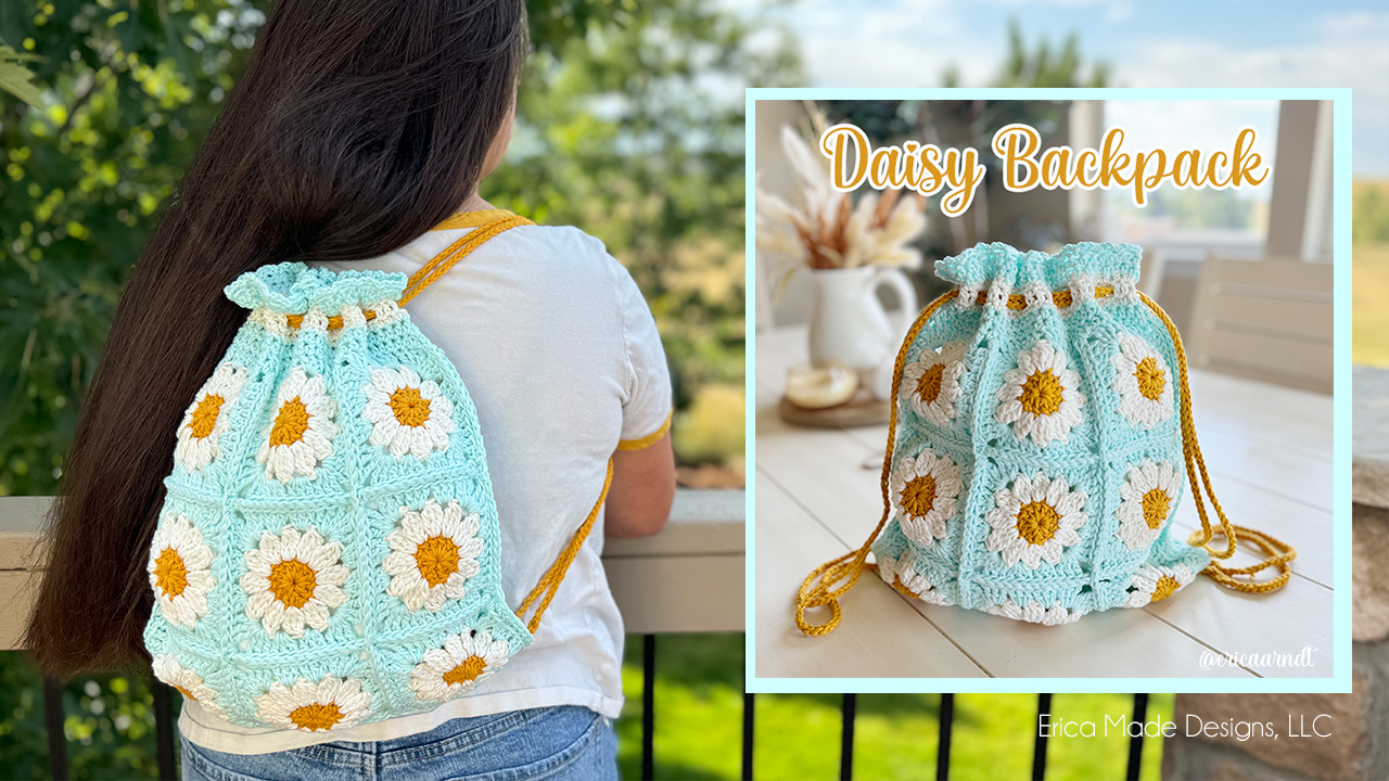 EASY CROCHET: Daisy Backpack (Beginner-Friendly!)