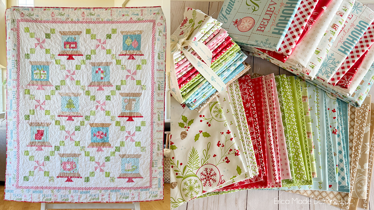 Christmas Spools Quilt and Fabric