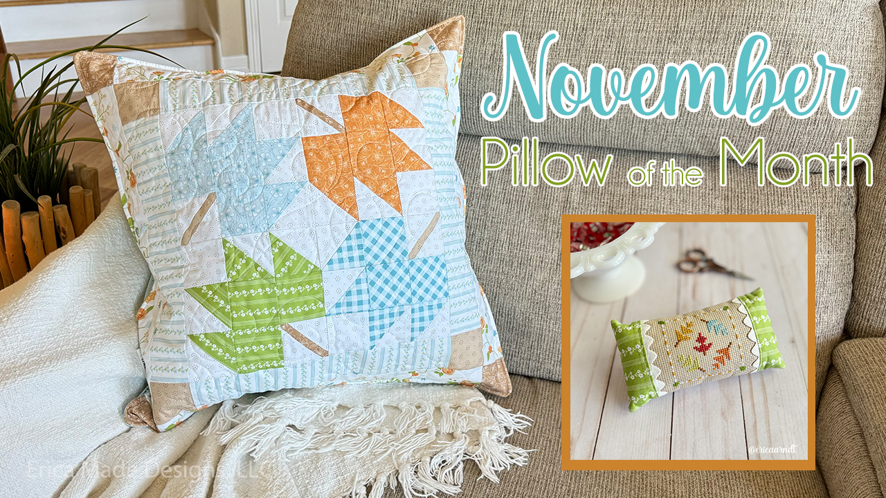 November Quilty and Stitchy Pillow of the Month