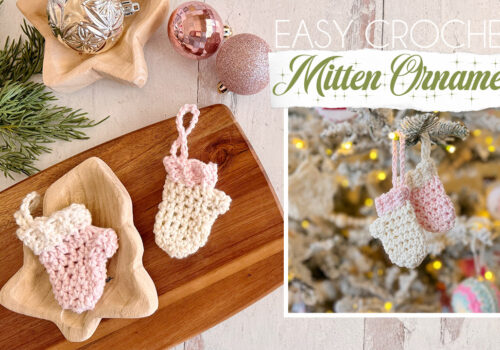 EASY CROCHET: Mini Mitten Ornament